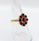 Bague 54.5 Bague marguerite vintage en or rose 18k et grenats 58 Facettes A05833