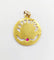 Pendentif Art Nouveau - Médaille en or jaune 18k au rubis synthétique 58 Facettes A05836