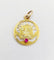 Pendentif Art Nouveau - Médaille en or jaune 18k au rubis synthétique 58 Facettes A05836