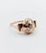 Bague 52.5 Bague dôme bombée en or rose 18k avec diamant serti étoilé 58 Facettes A05803
