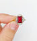 Bague 56.5 Bague Art déco en or 18k avec pierre rouge (circa 1930) 58 Facettes A05843