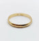 Bague 63 Alliance vintage - Bague en or jaune 18k à motifs géométriques 58 Facettes A04601