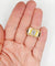 Bague 52 Bague tank Art déco XXL en or rose 18k et platine, diamant 58 Facettes A05970