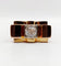 Bague 52 Bague tank Art déco XXL en or rose 18k et platine, diamant 58 Facettes A05970