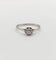Bague 51 Bague solitaire Art déco en or blanc 18k avec diamant taille ancienne 58 Facettes A05998