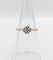 Bague 51 Bague solitaire Art déco en or blanc 18k avec diamant taille ancienne 58 Facettes A05998