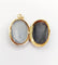 Pendentif Pendentif porte-photo antique en or jaune 18k et agate (circa 1900) 58 Facettes A06013