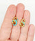 Boucles d'oreilles Dormeuses victoriennes infini en or jaune 18k et émail bleu (circa 1870) 58 Facettes A06050