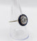 Bague 57.5 Art déco - Bague cible en or blanc 18k diamants et saphirs 58 Facettes A06140