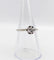 Bague 53 Bague solitaire Art déco en or blanc 18k avec diamant 0,22 ct 58 Facettes A06143