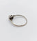 Bague 53 Bague solitaire Art déco en or blanc 18k avec diamant 0,22 ct 58 Facettes A06143