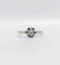Bague 53 Bague solitaire Art déco en or blanc 18k avec diamant 0,22 ct 58 Facettes A06143