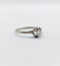 Bague 53 Bague solitaire Art déco en or blanc 18k avec diamant 0,22 ct 58 Facettes A06143