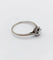 Bague 53 Bague solitaire Art déco en or blanc 18k avec diamant 0,22 ct 58 Facettes A06143