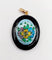 Pendentif Pendentif vintage en or rose 18k avec onyx et plaque émaillée 58 Facettes A06188
