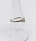 Bague 53.5 Bague solitaire vintage en or blanc 14k avec diamant 0,12 carat 58 Facettes A06195
