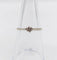 Bague 53.5 Bague solitaire vintage en or blanc 14k avec diamant 0,12 carat 58 Facettes A06195