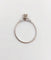 Bague 53.5 Bague solitaire vintage en or blanc 14k avec diamant 0,12 carat 58 Facettes A06195