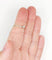 Bague 53.5 Bague solitaire vintage en or blanc 14k avec diamant 0,12 carat 58 Facettes A06195