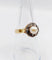 Bague 56 Bague marguerite antique en or rose 18k, perle et diamants 58 Facettes A06199