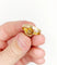 Bague 56 Bague marguerite antique en or rose 18k, perle et diamants 58 Facettes A06199