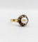 Bague 56 Bague marguerite antique en or rose 18k, perle et diamants 58 Facettes A06199