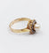 Bague 56 Bague marguerite antique en or rose 18k, perle et diamants 58 Facettes A06199
