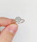 Bague 54 Bague solitaire en or blanc 14k avec diamant 0,98 ct (certificat AIG) 58 Facettes A06225