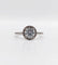 Bague 54 Bague solitaire en or blanc 14k avec diamant 0,98 ct (certificat AIG) 58 Facettes A06225