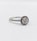 Bague 54 Bague solitaire en or blanc 14k avec diamant 0,98 ct (certificat AIG) 58 Facettes A06225