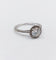 Bague 54 Bague solitaire en or blanc 14k avec diamant 0,98 ct (certificat AIG) 58 Facettes A06225