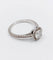 Bague 54 Bague solitaire en or blanc 14k avec diamant 0,98 ct (certificat AIG) 58 Facettes A06225