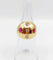 Bague 51 Bague dôme bombé en or rose 18k, diamants et rubis (circa 1950) 58 Facettes A06232
