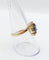 Bague 58.5 Bague tourbillon vintage en or jaune 18k, saphir 1,20 ct et diamants 58 Facettes A06237