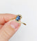Bague 58.5 Bague tourbillon vintage en or jaune 18k, saphir 1,20 ct et diamants 58 Facettes A06237