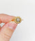 Bague 50.5 Art déco - Bague fleur en or rose 18k et diamant 58 Facettes A06258