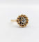 Bague 50.5 Art déco - Bague fleur en or rose 18k et diamant 58 Facettes A06258