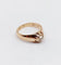 Bague 55 Bague jonc antique en or rose 14k avec diamant taille ancienne 58 Facettes A06289