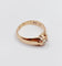 Bague 55 Bague jonc antique en or rose 14k avec diamant taille ancienne 58 Facettes A06289