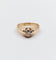 Bague 55 Bague jonc antique en or rose 14k avec diamant taille ancienne 58 Facettes A06289