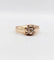 Bague 55 Bague jonc antique en or rose 14k avec diamant taille ancienne 58 Facettes A06289
