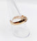 Bague 55 Bague jonc antique en or rose 14k avec diamant taille ancienne 58 Facettes A06289