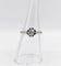 Bague 53.5 Bague solitaire Art déco en or blanc 18 k et platine, diamant 58 Facettes A06275