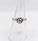 Bague 53.5 Bague solitaire Art déco en or blanc 18 k et platine, diamant 58 Facettes A06275