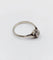 Bague 53.5 Bague solitaire Art déco en or blanc 18 k et platine, diamant 58 Facettes A06275