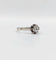 Bague 53.5 Bague solitaire Art déco en or blanc 18 k et platine, diamant 58 Facettes A06275