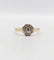 Bague 48.5 Bague marguerite en or jaune 18k et platine avec diamants 58 Facettes A06229