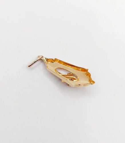 Pendentif Pendentif antique en or rose et or jaune 18k orné d'une perle 58 Facettes A06293
