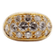 Bague 53 Bague jonc bombée en or jaune 18k sertie de diamants 2,20 ct 58 Facettes A06334