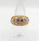 Bague 53 Bague jonc bombée en or jaune 18k sertie de diamants 2,20 ct 58 Facettes A06334
